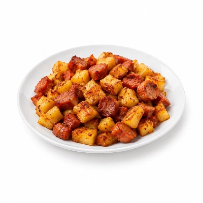 4food Build-a-Burger Potato Chorizo Hash