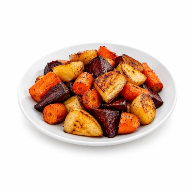 4food Build-a-Burger Roasted Root Veggies
