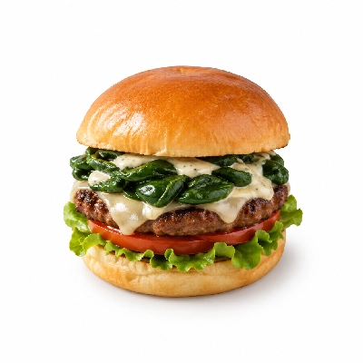4food Build-a-Burger Spinach & Garlic