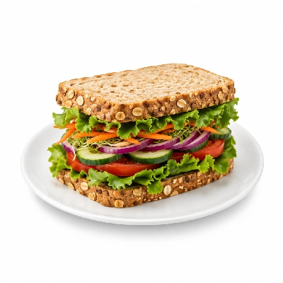 4food Buildboard Angela's Veggie 3 Sandwich