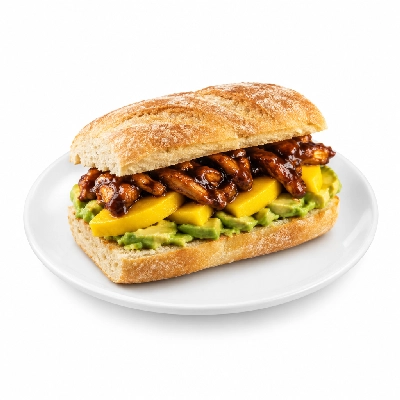4food Buildboard BBQ Mango Avocado Sandwich