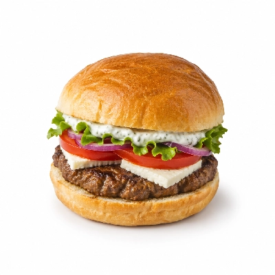 4food Buildboard Greek Burger Sandwich