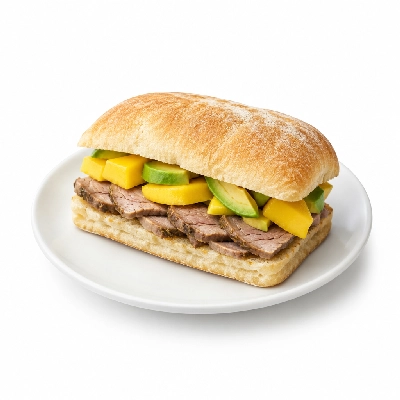 4food Buildboard Mango Avocado Lamb Sandwich