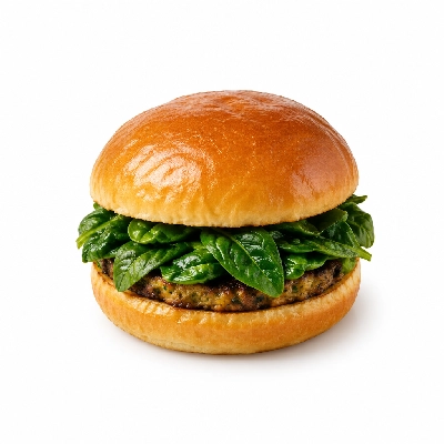 4food Buildboard Popeye Spinach Burger Sandwich
