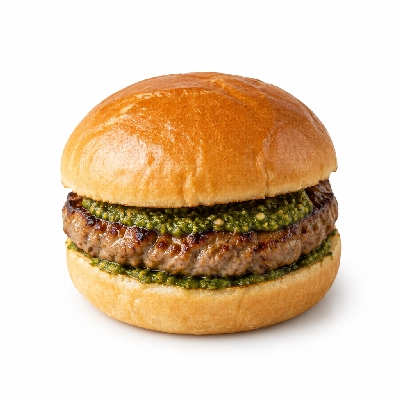 4food Buildboard The Pesto Burger Sandwich