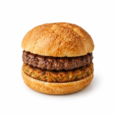 4food Buildboard the Vegetarian and Beef Patty Sandwich