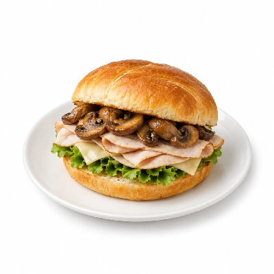4food Buildboard Turkey Shroom Delight Sandwich