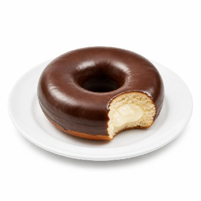 7-Eleven Fresh Bakery Donut Chocolate Covered Cream Filled
