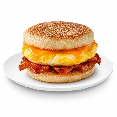 7-Eleven Fresh Bakery Muffin Egg Cheddar & Bacon