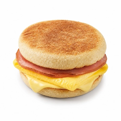 7-Eleven Fresh Bakery Muffin Egg Hickory Ham & Cheese