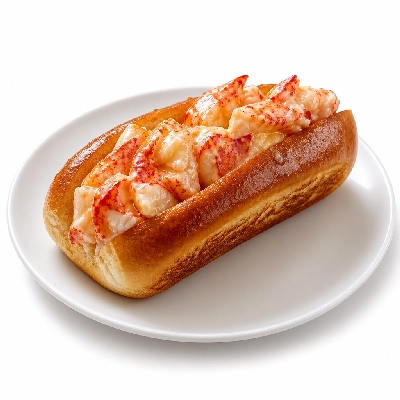 99 Restaurants Hot Buttered Lobster Roll with Fries and Coleslaw