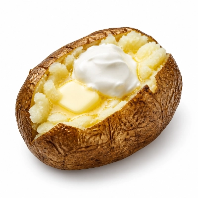 99 Restaurants Menu Items Entree Accompaniment Baked Potato with Butter and Sour Cream