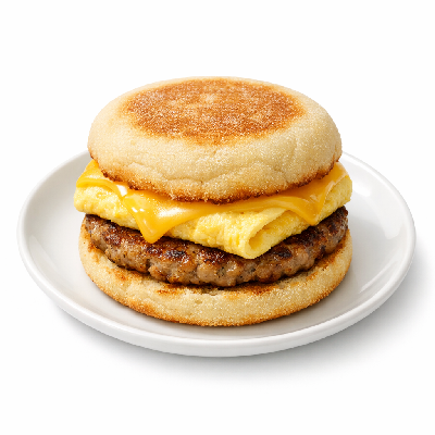A&W Restaurants Breakfast English Muffin Sausage & Egger