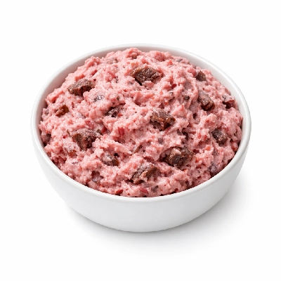 Agutuk meat-caribou alaskan ice cream by Alaska Native