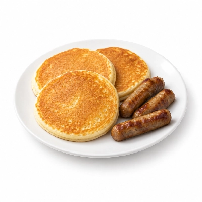Amato's Pizza Breakfast 3 Pancakes with Sausage