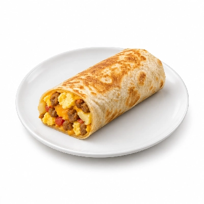 Amato's Pizza Breakfast Burrito Bacon J&S