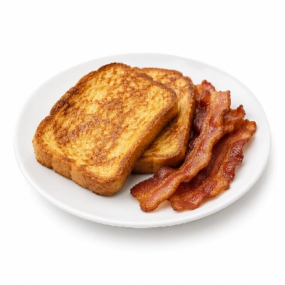 Amato's Pizza Breakfast French Toast with Bacon