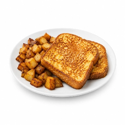 Amato's Pizza Breakfast French Toast with Homefries