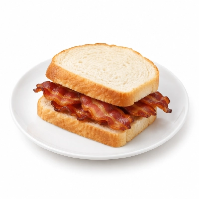 Amato's Pizza Breakfast Sandwich Bacon on White Bread