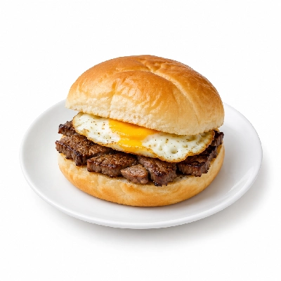 Amato's Pizza Breakfast Steak and Egg Sandwich