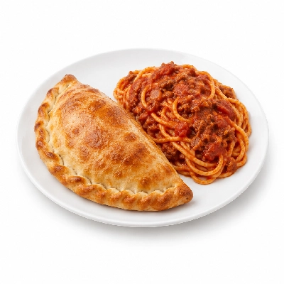 Amato's Pizza Calzones Spaghetti and Meat Sauce