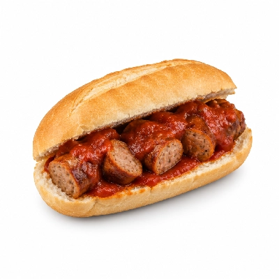 Amato's Pizza Hot Sandwiches Sausage with Sauce No Vegetables Small