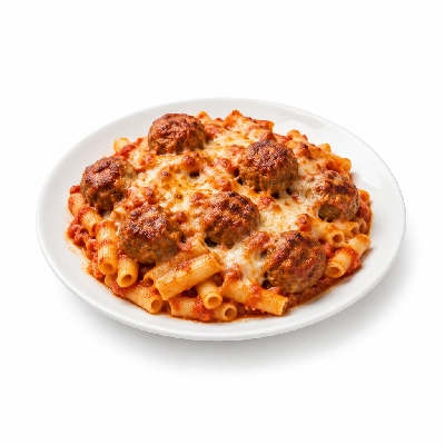 Amato's Pizza Luncheon Baked Ziti with Meatballs