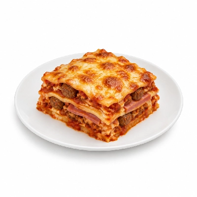 Amato's Pizza Luncheon Meat Lasagna with Meatballs