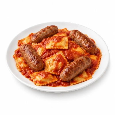 Amato's Pizza Pasta Buckets Ravioli with 4 Sausages with Sauce