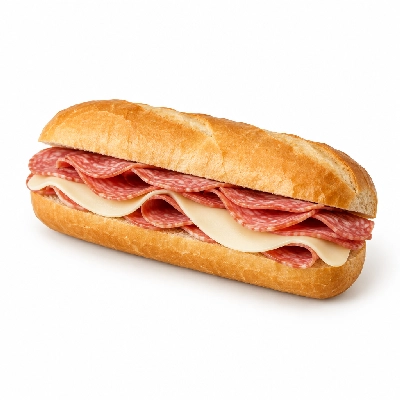 Amato's Pizza Sandwiches Genoa and Provolone Well