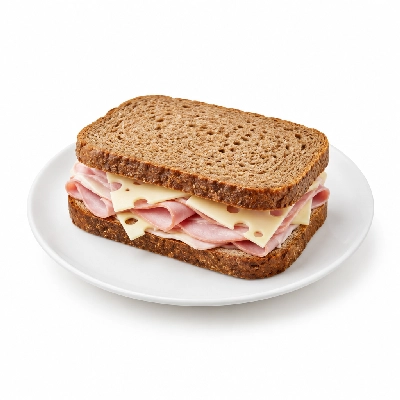 Amato's Pizza Sandwiches Ham and Swiss Well on Rye