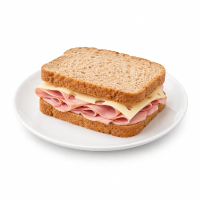 Amato's Pizza Sandwiches Ham and Swiss Well on Wheat