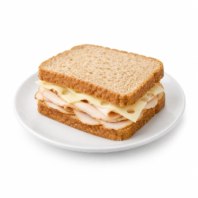 Amato's Pizza Sandwiches Turkey and Swiss Well on Wheat