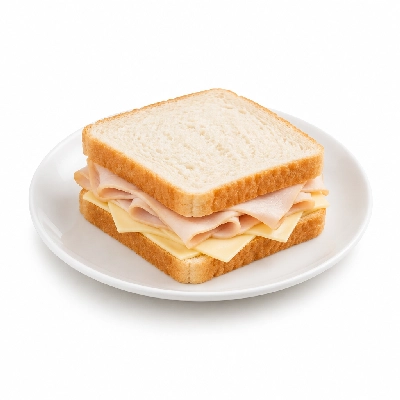 Amato's Pizza Sandwiches Turkey and Swiss Well on White