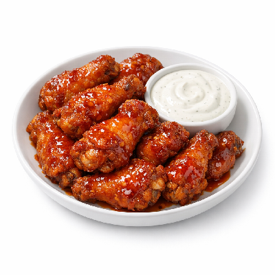 Applebee's Appetizers Build Your Sampler Double Crunch Bone-in Wings with Sweet Asian Chile Sauce Ranch Dressing