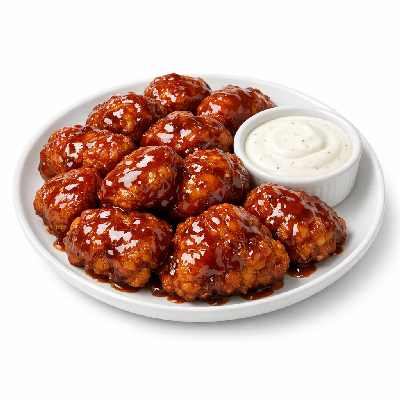 Applebee's Appetizers Pub Plates Boneless Wings with Honey BBQ Sauce & Ranch Dressing