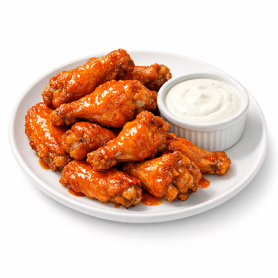 Applebee's Appetizers Pub Plates Double Crunch Bone-in Wings with Classic Buffalo Sauce & Ranch Dressing