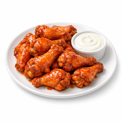 Applebee's Appetizers Pub Plates Double Crunch Bone-in Wings with Hot Buffalo Sauce & Ranch Dressing