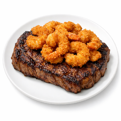 Applebee's Fried Shrimp Steak Combo