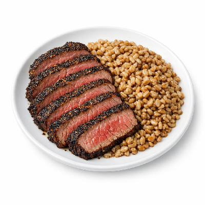 Applebee's Lighter Fare Pepper-Crusted Sirloin & Whole Grains