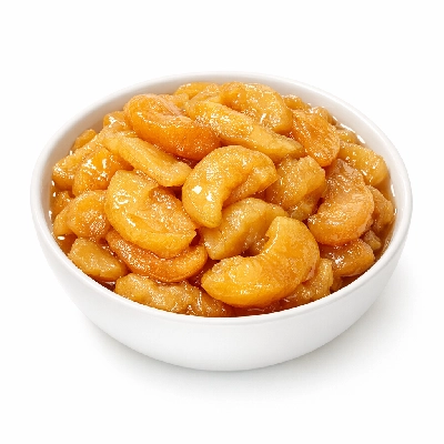 Apples dried sulfured stewed with added sugar