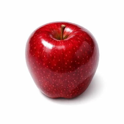 Apples raw red delicious with skin