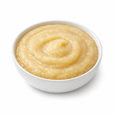 Applesauce canned unsweetened with added ascorbic acid