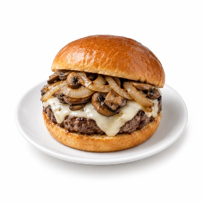 Arni's Restaurant Burgers Mushroom Swiss Onion