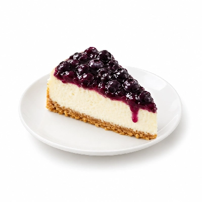 Aroma Joe's Blueberry White Chocolate Cheesecake