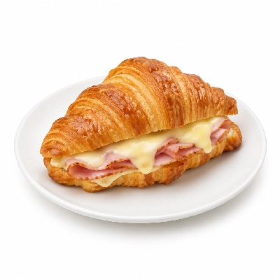 Aroma Joe's Breakfastin' Sandwich Ham & Cheese Croissant