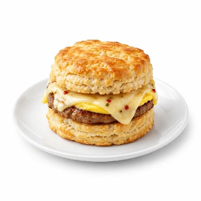 Aroma Joe's Breakfastin' Sandwich Pepper Jack Biscuit