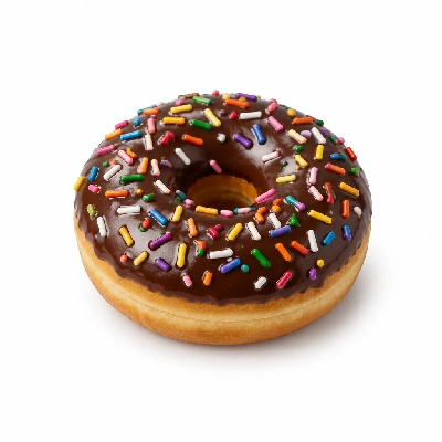 Aroma Joe's Donut Chocolate Sprinkled