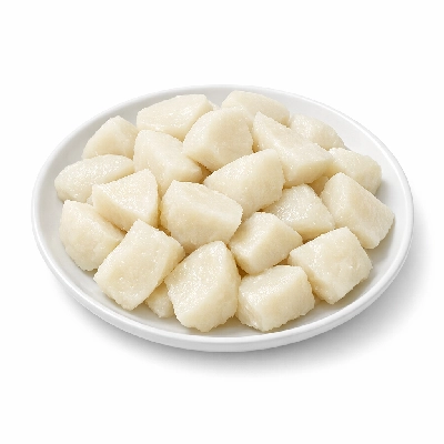 Arrowhead cooked boiled drained with salt