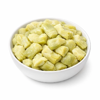 Artichokes globe or french frozen cooked boiled drained without salt